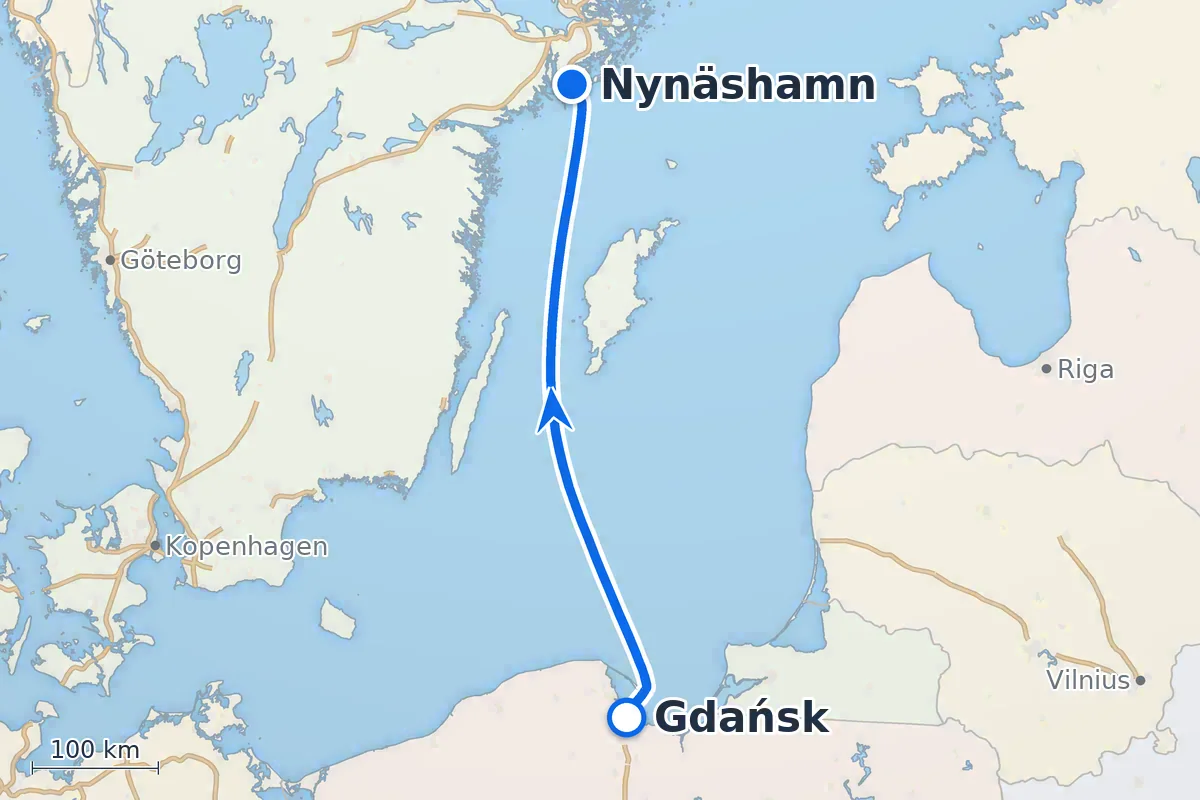 Gdańsk - Nynäshamn